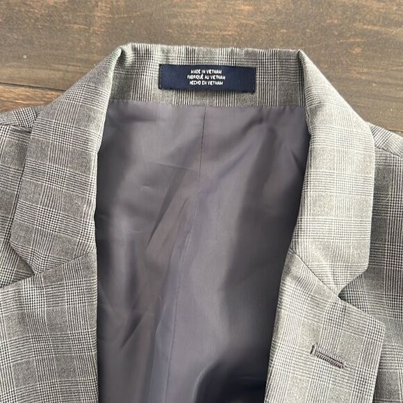 Nautica Houndstooth Blazer Dress Formal Jacket - Picture 4 of 10